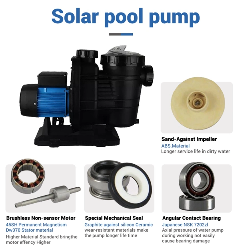 Zjp17/15-D48/500 Swimming Pool 500W Submersible Screw AC DC Solar Submersible Pump Pumping Set